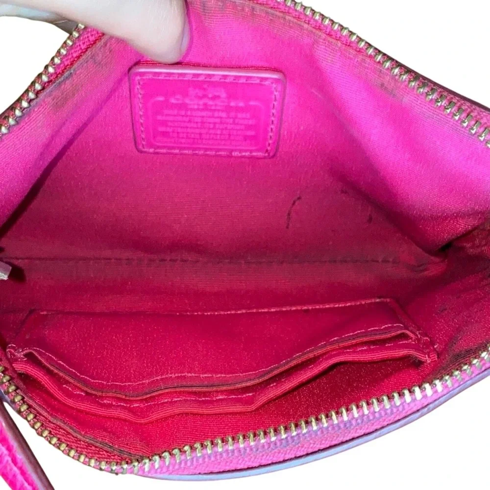 Y2K COACH Bundle - Pink & Brown Mini Bags Wristlets Signature Leather Canvas Set